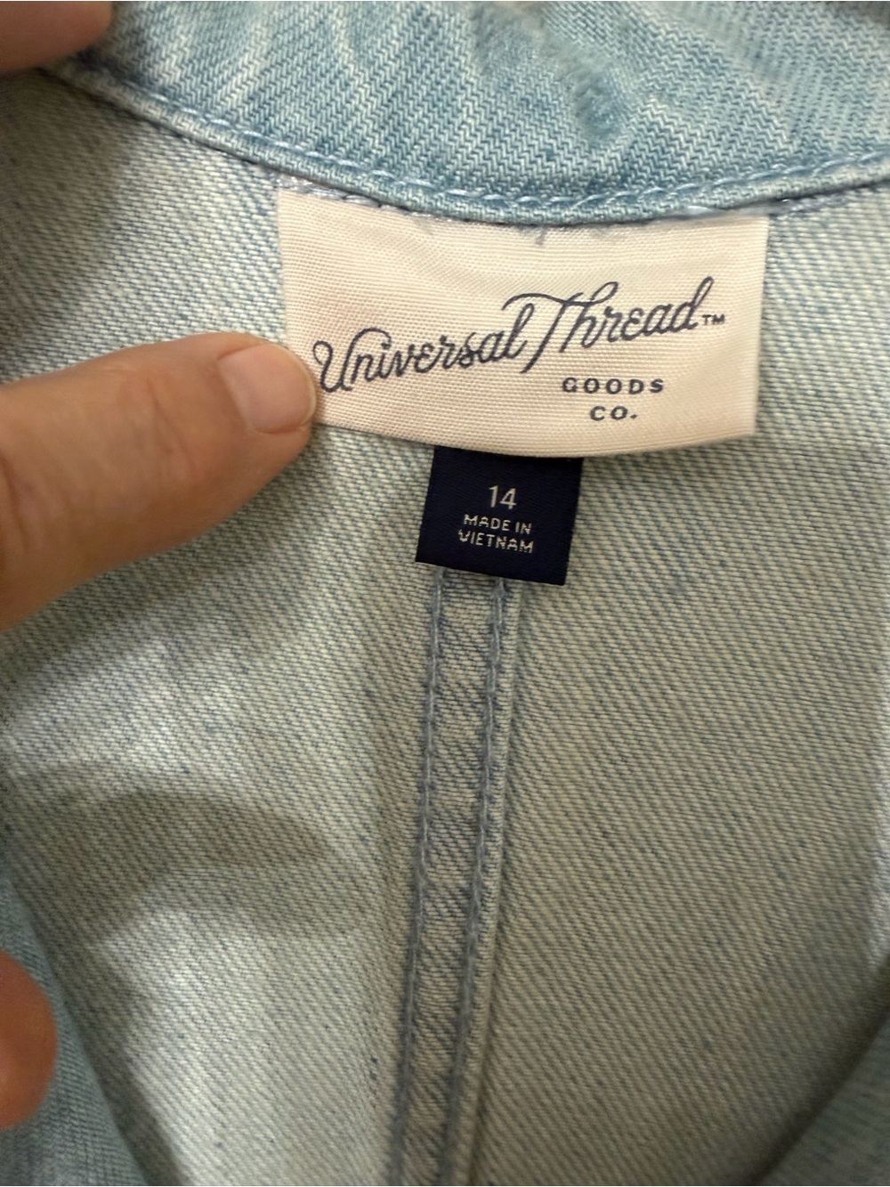 Universal Thread Light Wash Denim Jumpsuit Overalls - Picture 2 of 5